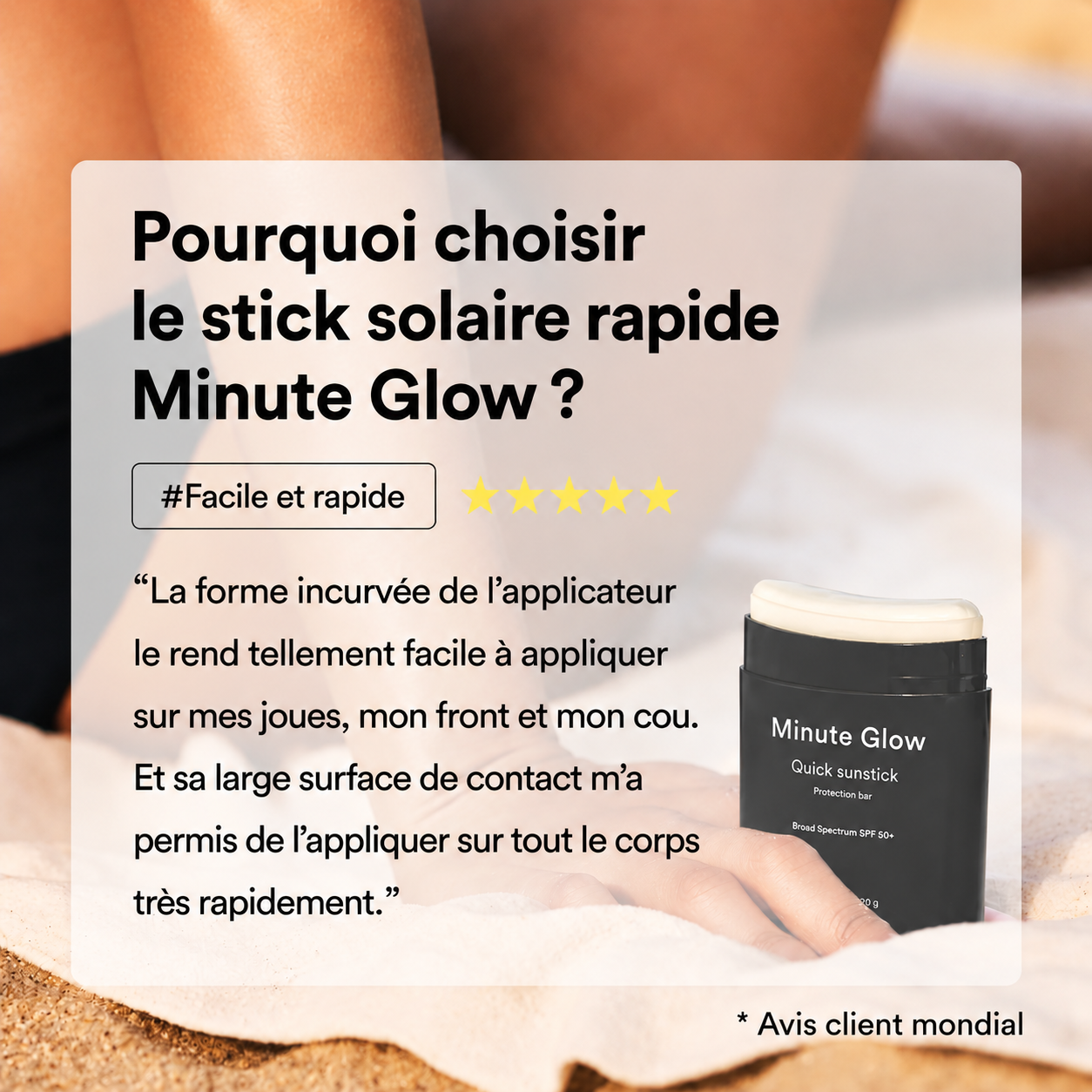 Stick Solaire GlowSun